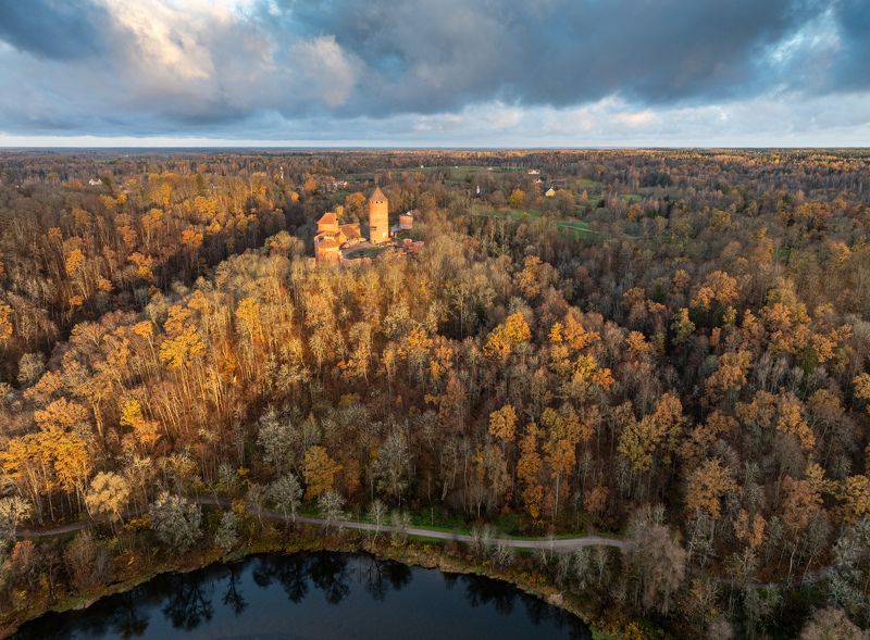 sigulda, turaida, осень, октябрь, утро, золотая осень Утро золотой осени фото превью