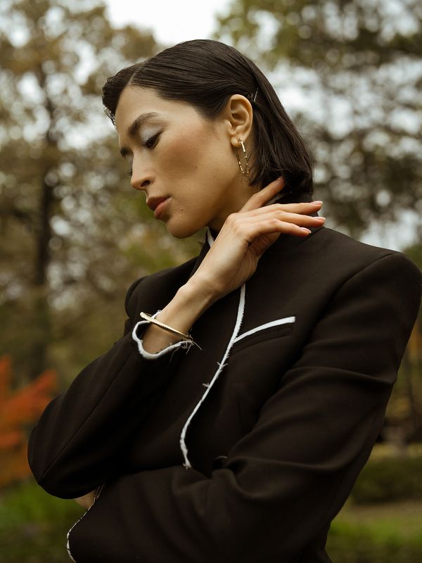 девушка,женский портрет, портрет, осень, осеняя, токио, сад, японский сад Японский сад фото превью