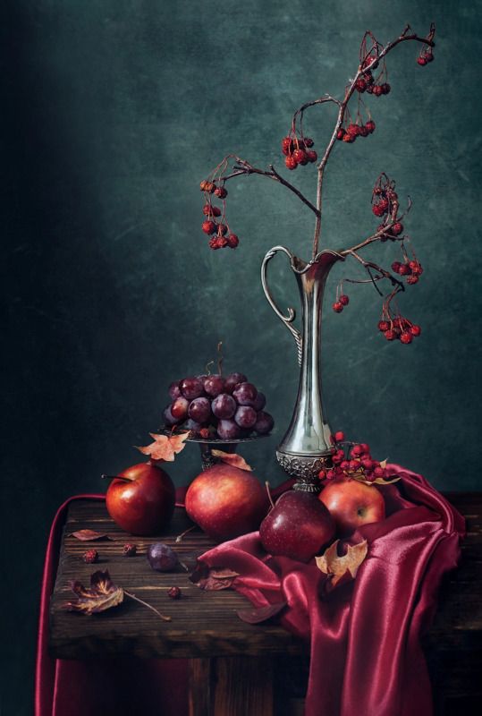 #ветка #натюрморт #яблоки #красный Веточка фото превью