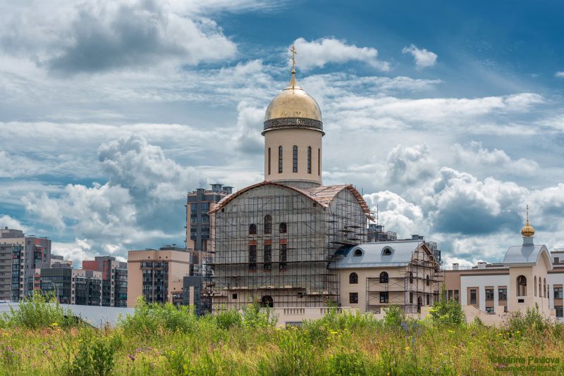город, архитектура, санк-петербург, храм святого великомученика димитрия солунского, храмы петербурга Храм святого великомученика Димитрия Солунского фото превью