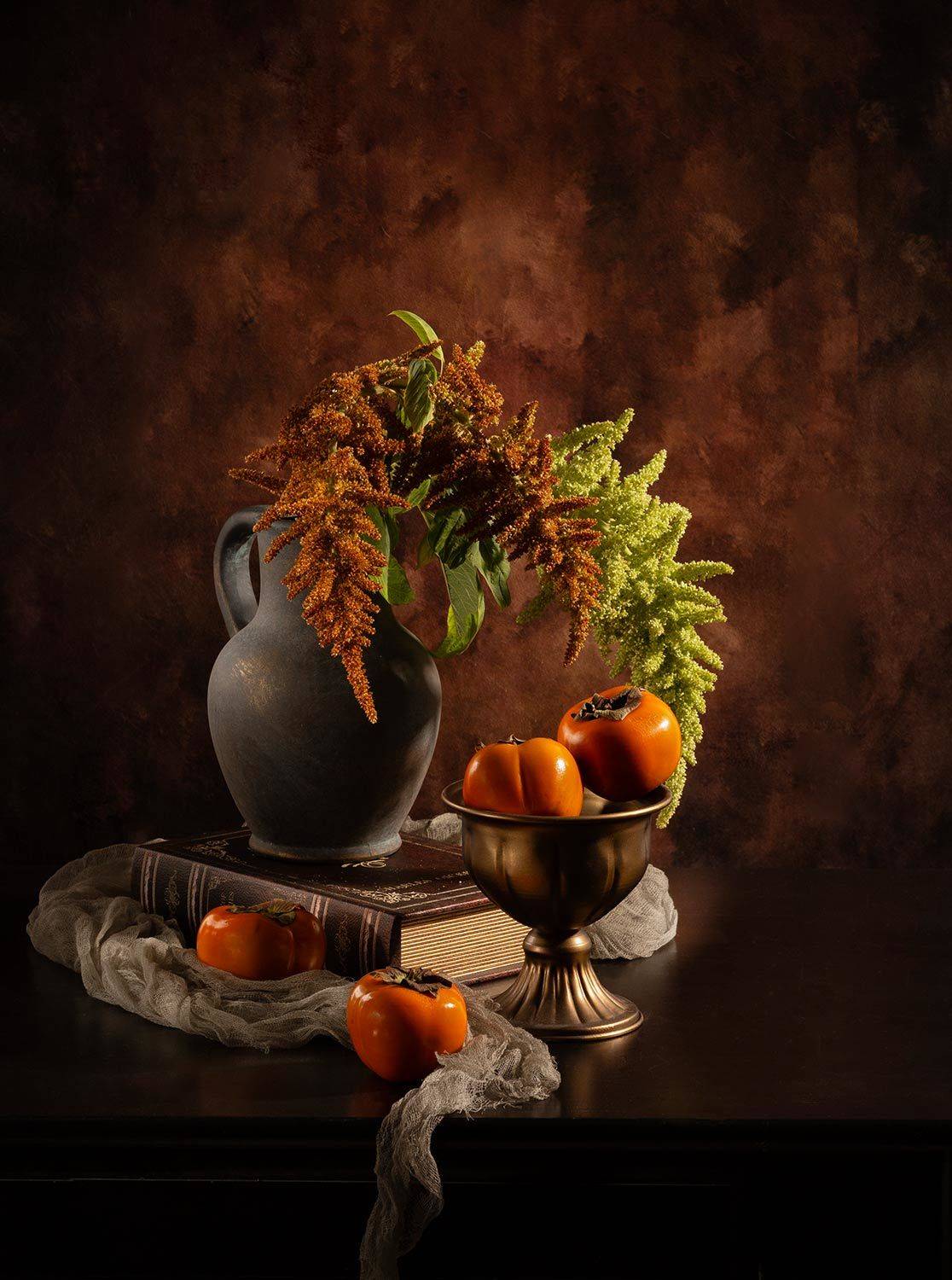 стол, хурма, кувшин, ваза,..., Рут