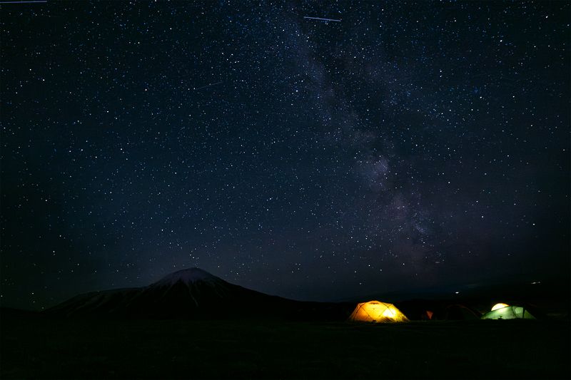 долина великанов, камчатка, kamchatka, толбачик, tolbachik Млечный путь над Толчиком фото превью