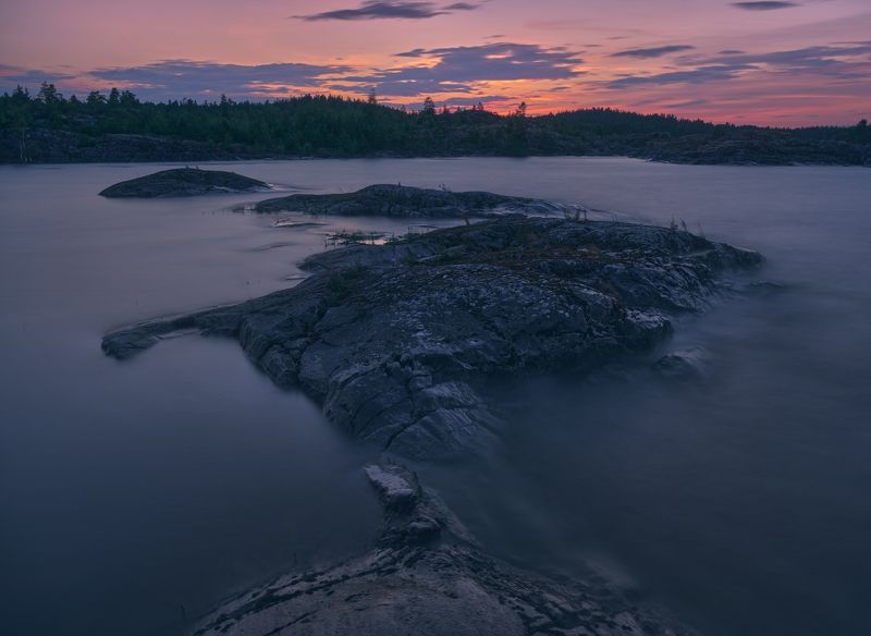 ладога, карелия, шхеры, закат, природа Ладожские шхеры... фото превью