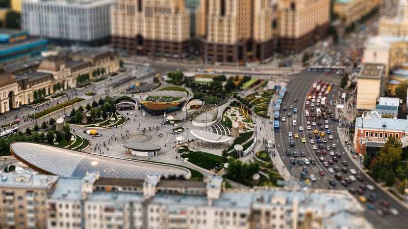 ландшафтный парк, москва, павелецкий вокзал Игрушечная Москва! фото превью