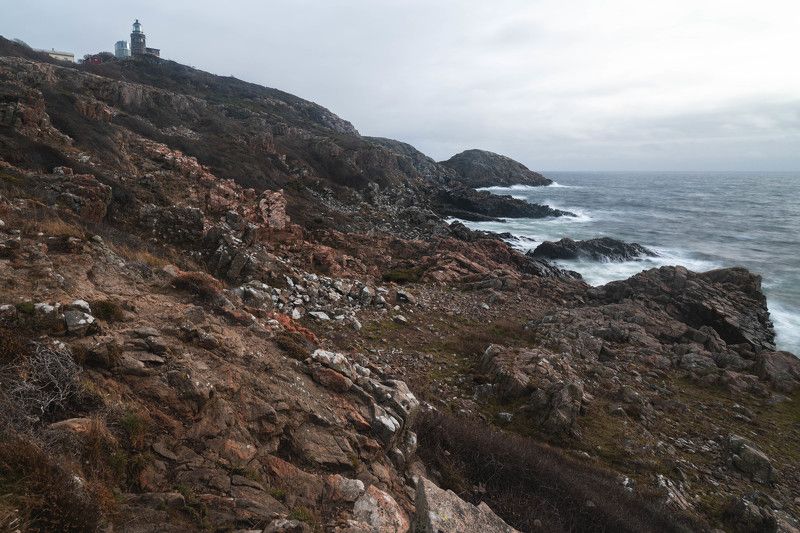 длинная выдержка, балтийское море, скалы, камни Шторм на Северном море фото превью