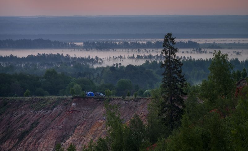 вологодская область, андома-гора, андома, онежское озеро, онего Утро туриста фото превью