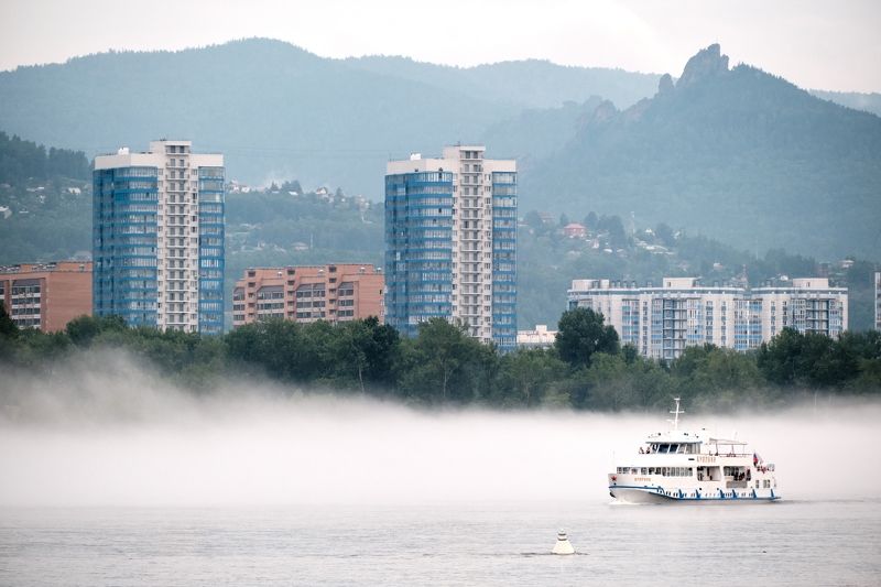 красноярск, туман, такмак, красноярские столбы В тумане фото превью