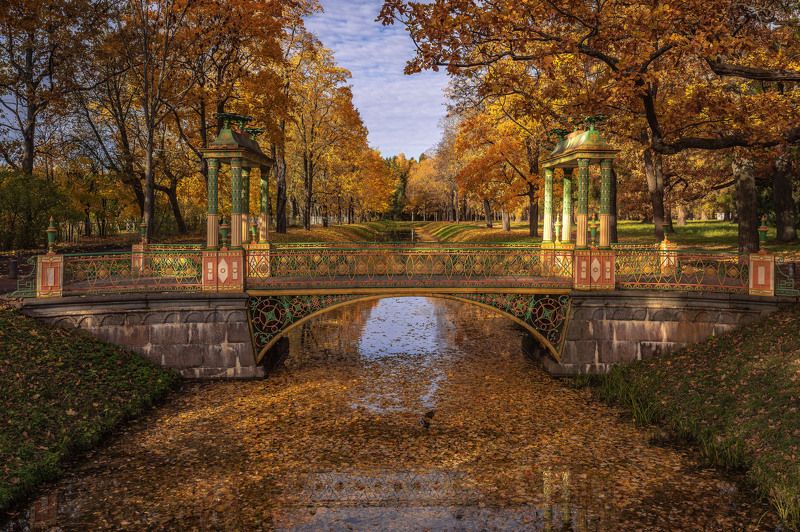 городской пейзаж, архитектура, мосты, малый китайский мост, царское село, парки Малый китайский мост, Царское село фото превью