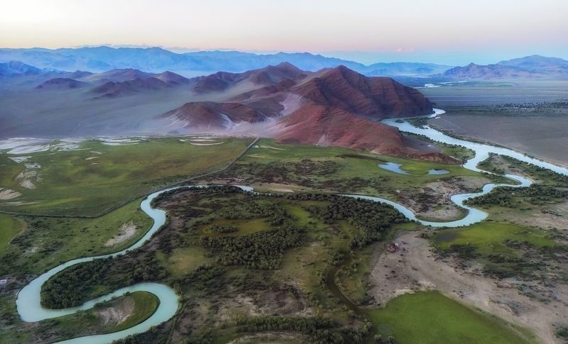Вечер в окрестностях Улгий фото превью