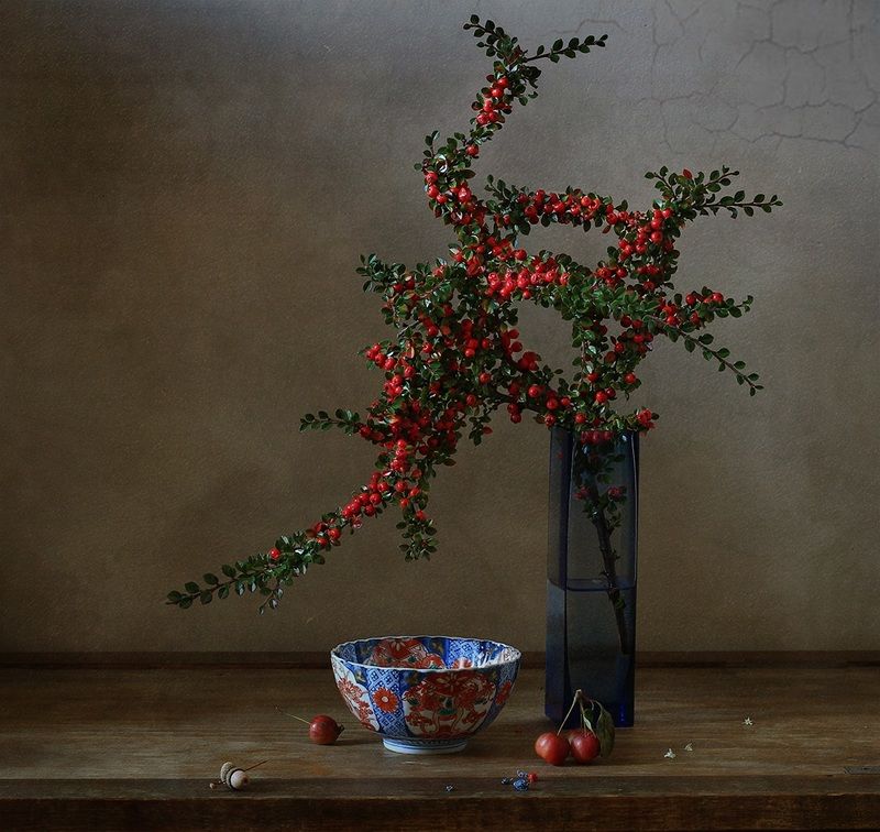 Натюрморт с веткой фото превью