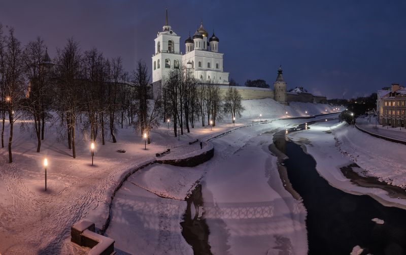 Псков Псков вечерний фото превью