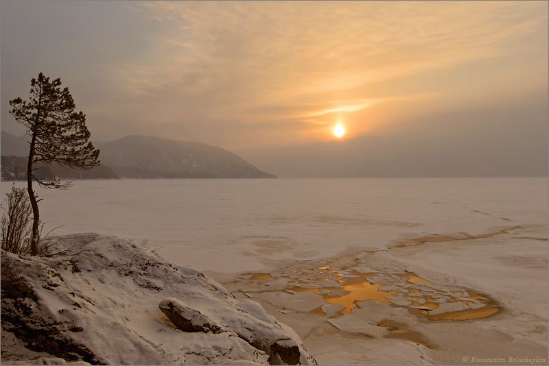 алтай, алтын-кёль, алтынкёль, золотое озеро, константин белошапкин, рассвет, утро Золотые осколки фото превью