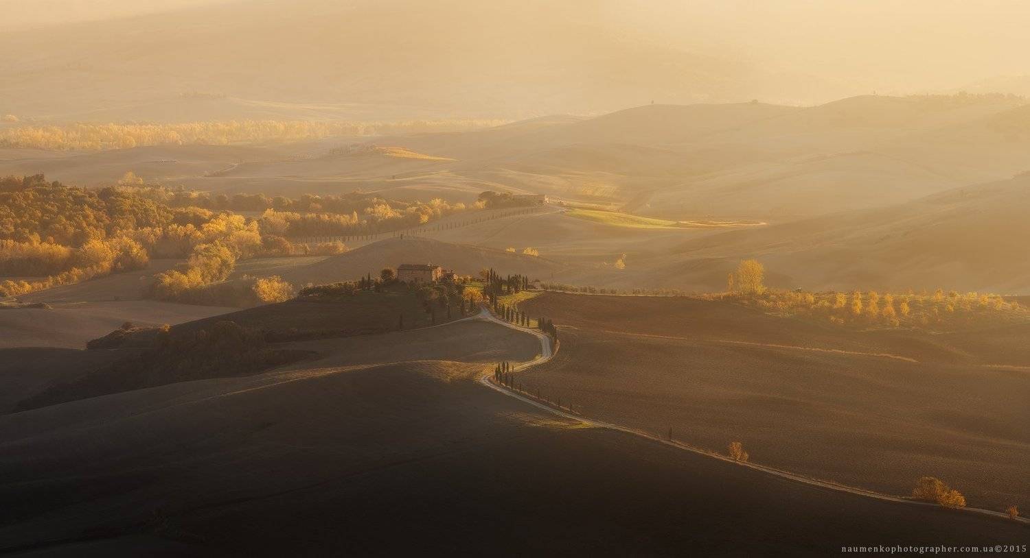 вилла,долина,виноградники,италия,кипарис,осень,панорама,тоскана,вечер,пьенца,валь д'орча,sony,a7r, Александр Науменко