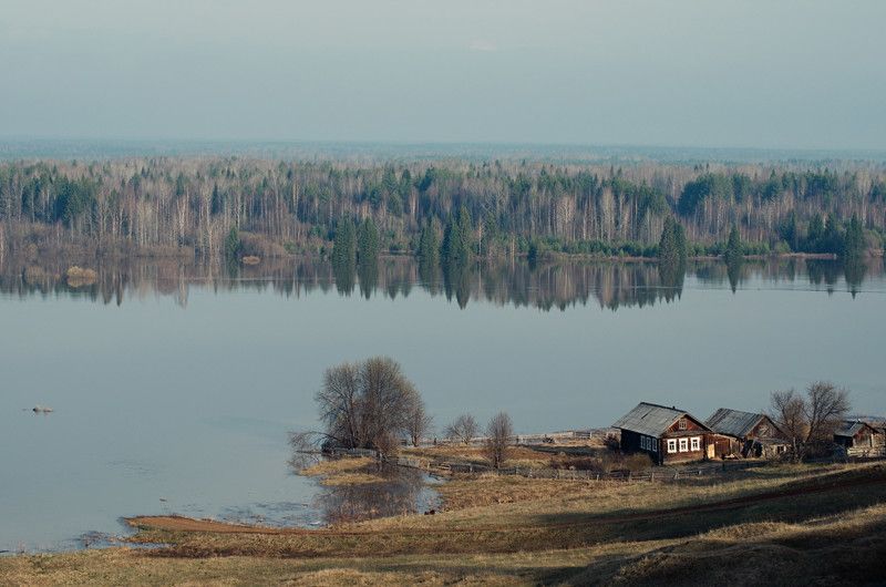 Половодье. Село Бисерово Кировской области. фото превью