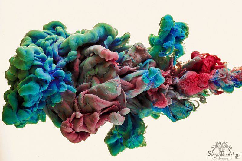 Арт, Вода, Всплеск, Краска, Разноцветные, Цвета, Сергей Толмачев