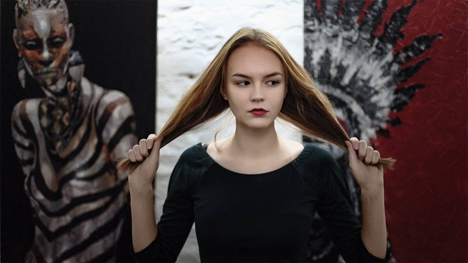 девушка, портрет, настроение, цвет,, Антон Маланин