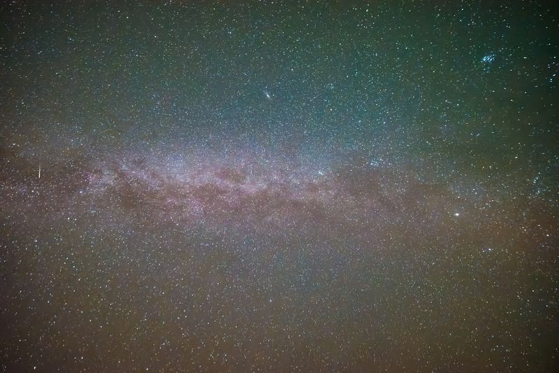 млечный путь, ночь, звезды, северное сияние, milki way, stars, aurora, night, space, deepspace, космос, планеты, planets  фото превью