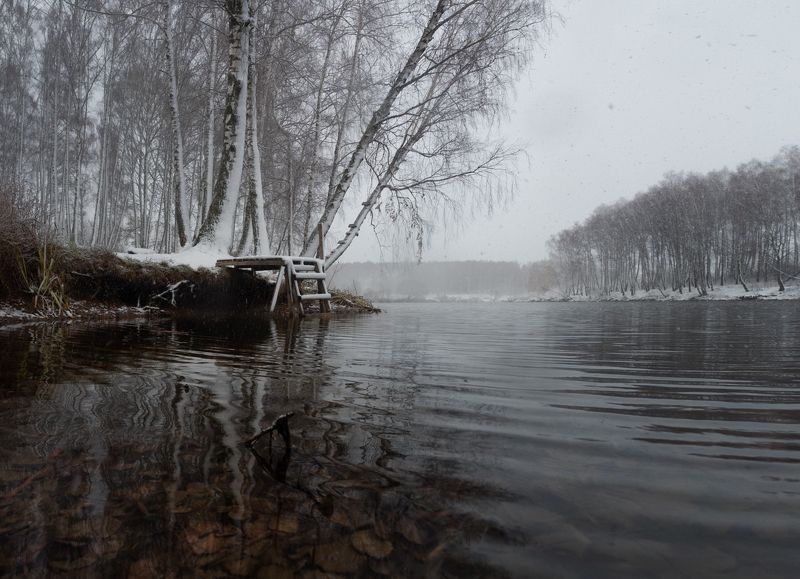 #пезаж #осень #туман #рассвет  фото превью