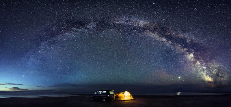 Milky Way / Uvs lake / Mongolia фото превью