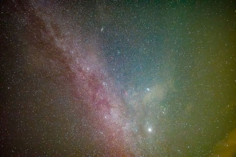 млечный путь, ночь, звезды, северное сияние, milki way, stars, aurora, night, space, deepspace, космос, планеты, planets  фото превью