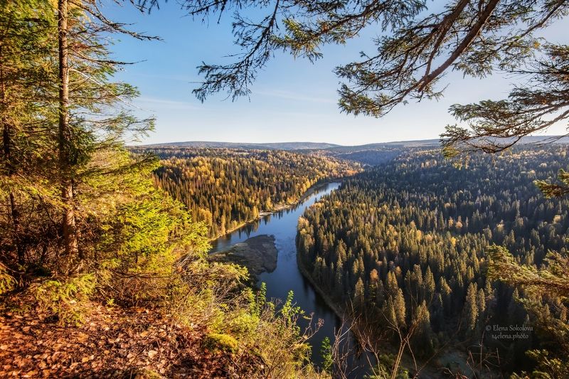 усьвинские столбы, осень, туман, утро, рассвет, усьва Золотая осень фото превью
