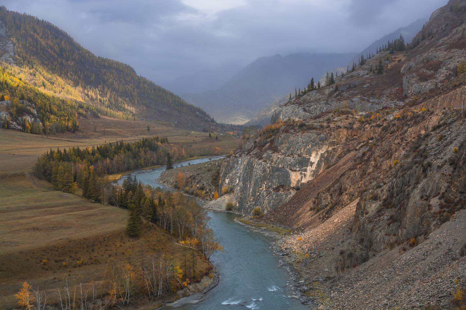 россия, горный алтай, река чуя, осень, Андрей Поляков