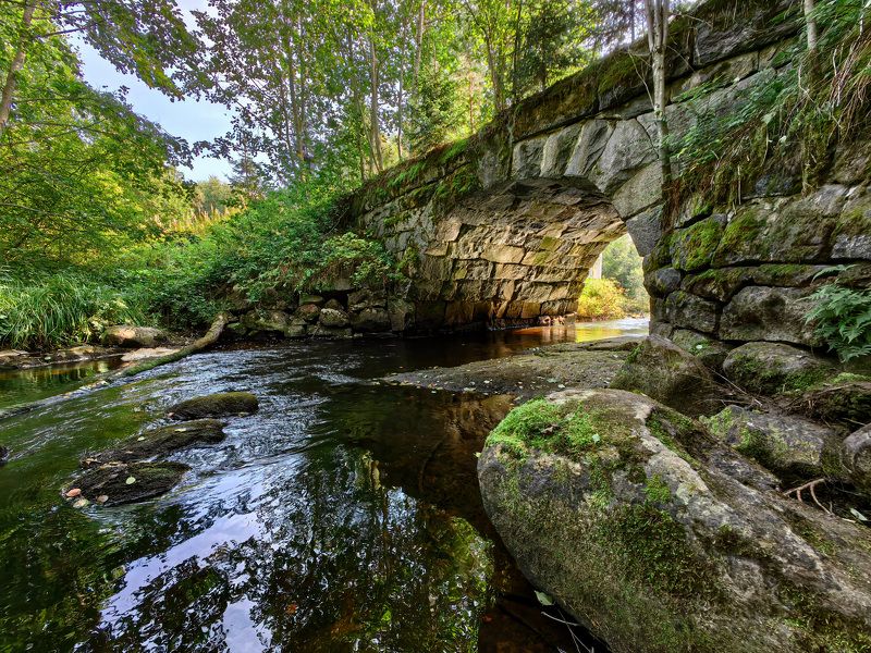 мост, карелия Заброшенный финский мост в Карелии фото превью