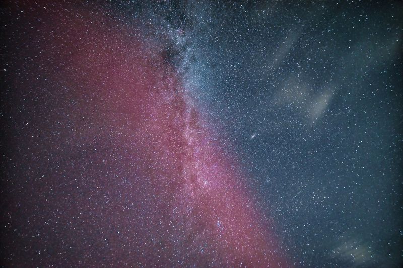 млечный путь, ночь, звезды, северное сияние, milki way, stars, aurora, night, space, deepspace, космос, планеты, planets  фото превью