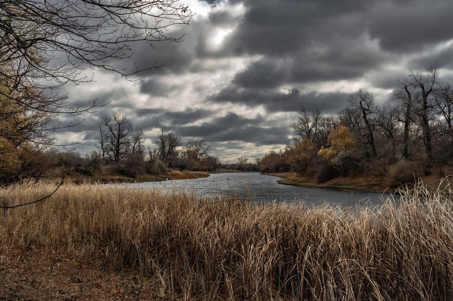 пейзаж,осень,облака,озеро, Vasilev Roman