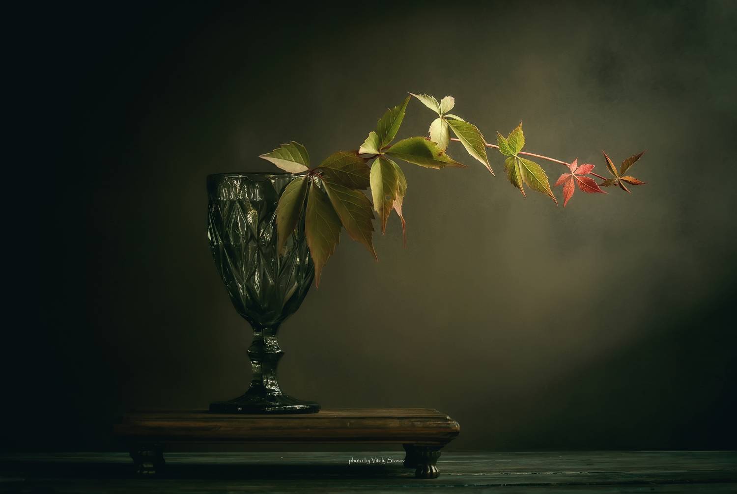 виноград, стакан, фантазия с виноградом, ваза, натюрморт,  glass, tangerines, fantasy with grapes, vase, still life, Стасов Виталий