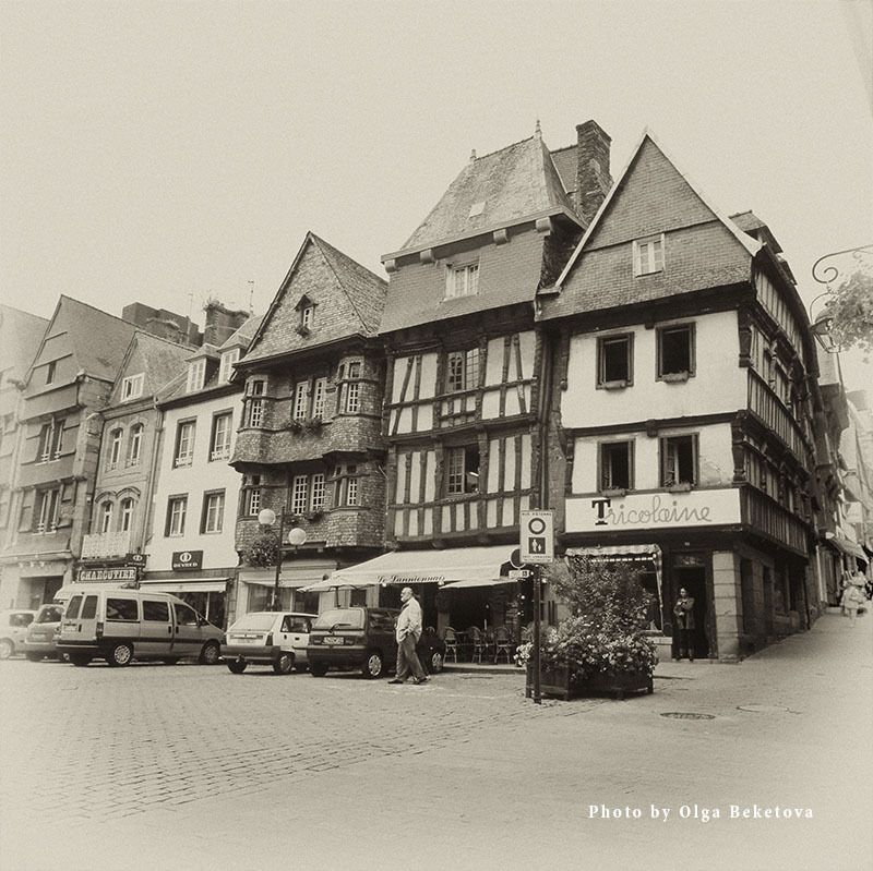 пейзаж, город, франция Ланьон фото превью