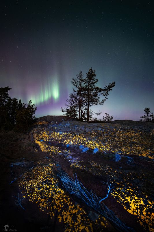 ультрафиолетовый пейзаж, уф-фото Камни больше не будут серыми фото превью