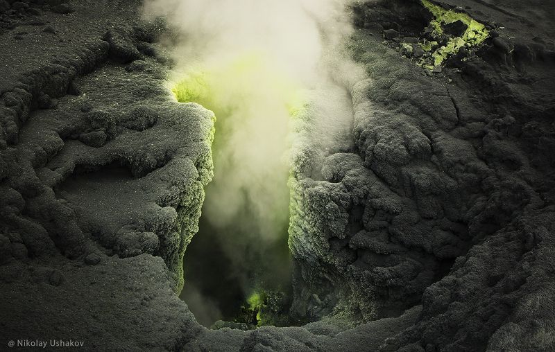 камчатка, вулкан, фумарола глаз дракона фото превью