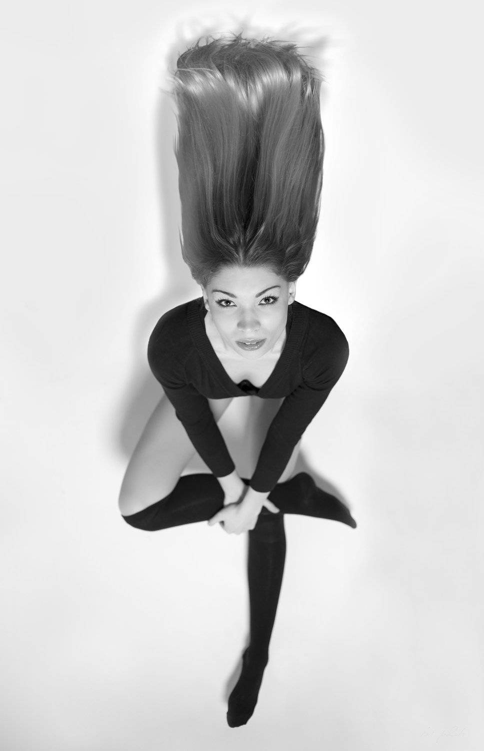 Black and white, Portrait, Woman, Izabela Bilinska