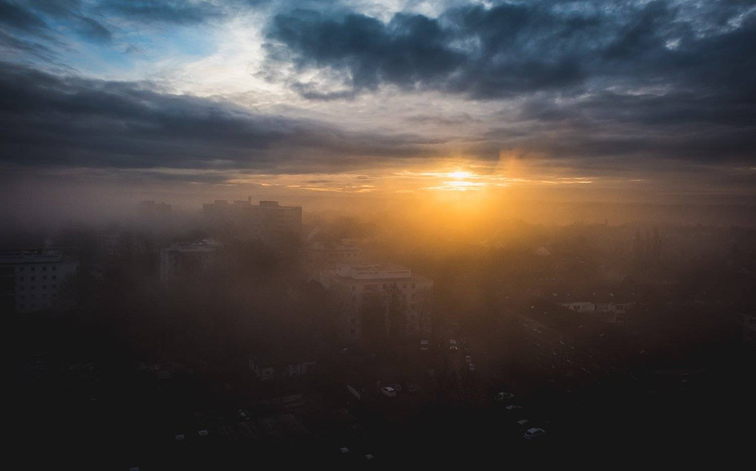 утро,город,туман,восход,солнце,, Сергей Нестеров