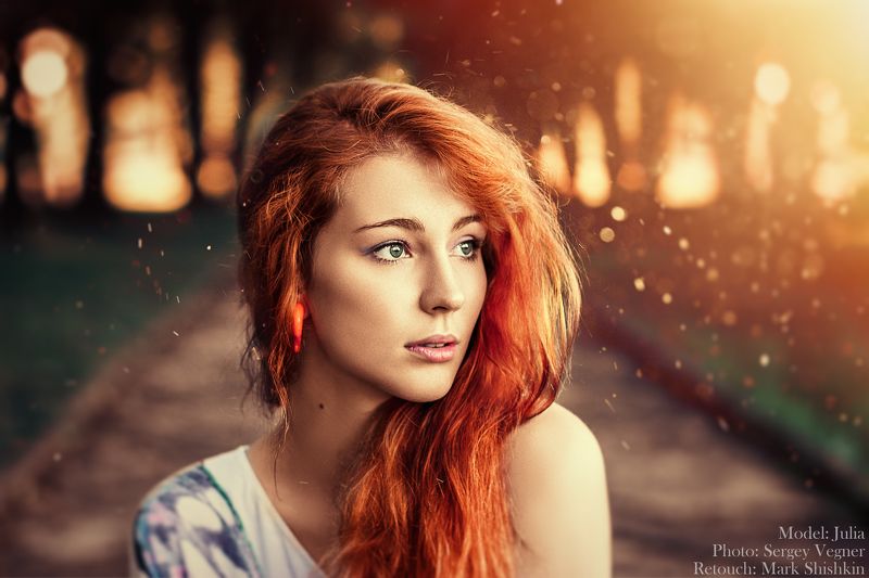 портрет, девушка, красота, глаза, волосы, солнце,  Юлия фото превью