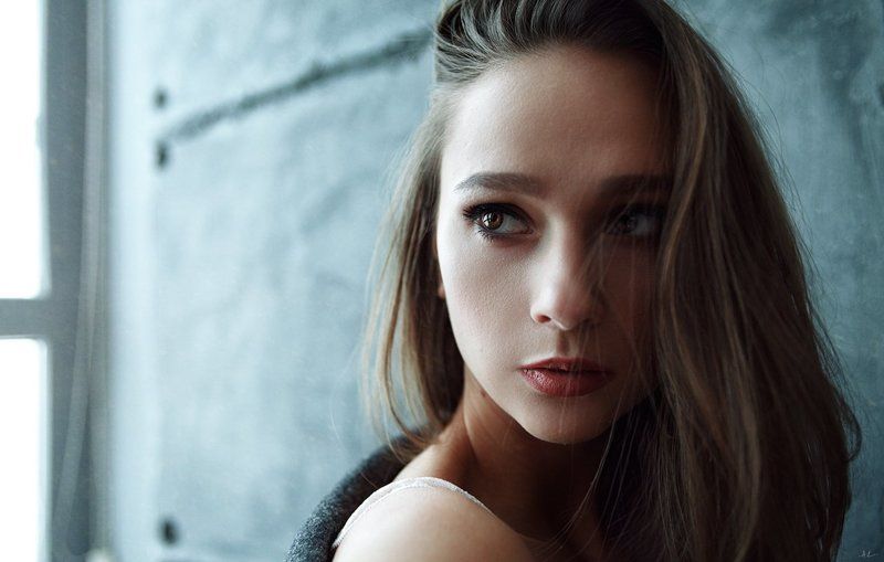 portrait girl face Aleksandra фото превью