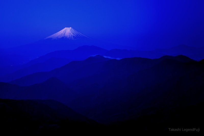 Fuji,mountain,Japan,dawn,blue,snow,white,layer,beautiful,landscape,view, Blue layer 2 фото превью