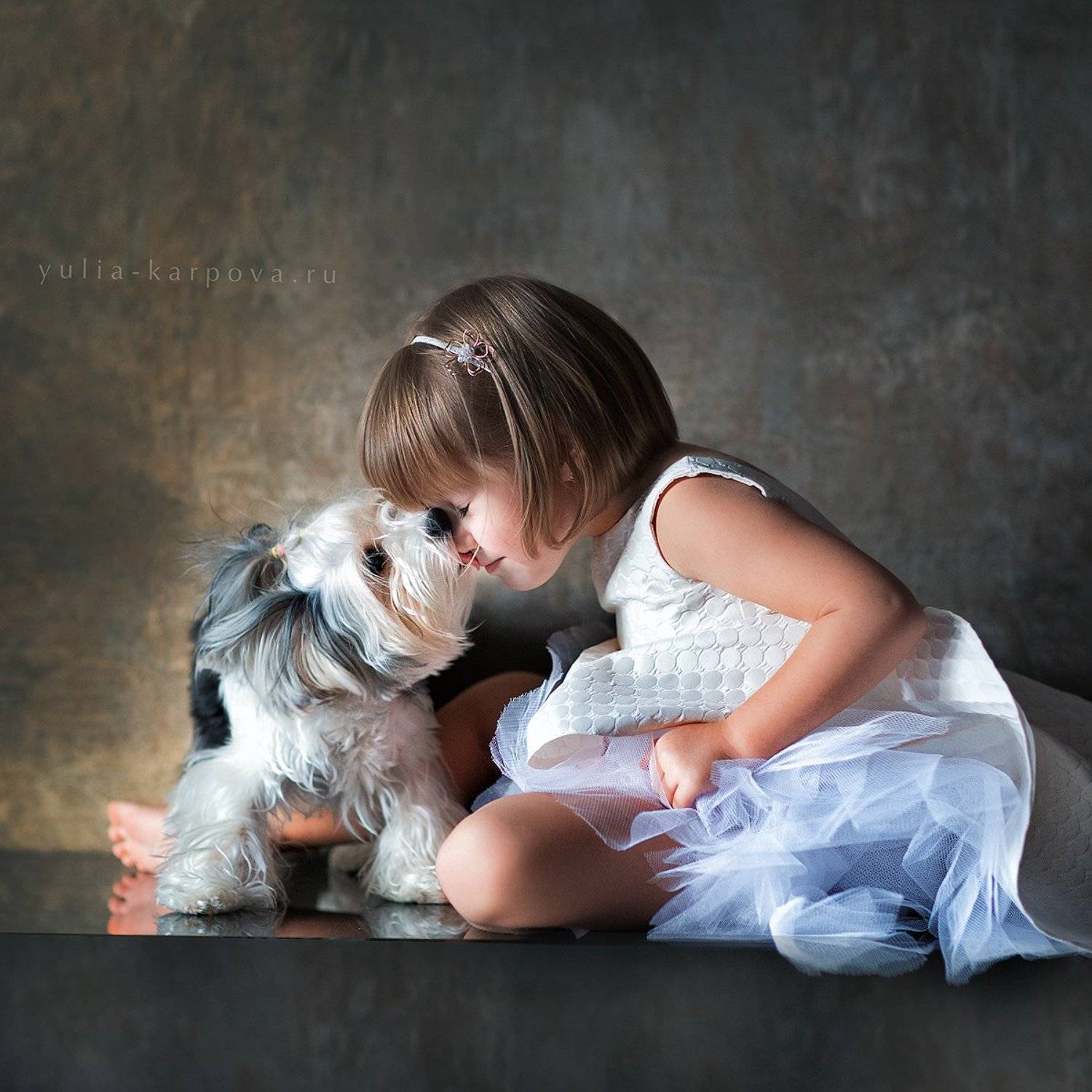 child, girl, dog, Юлия Карпова
