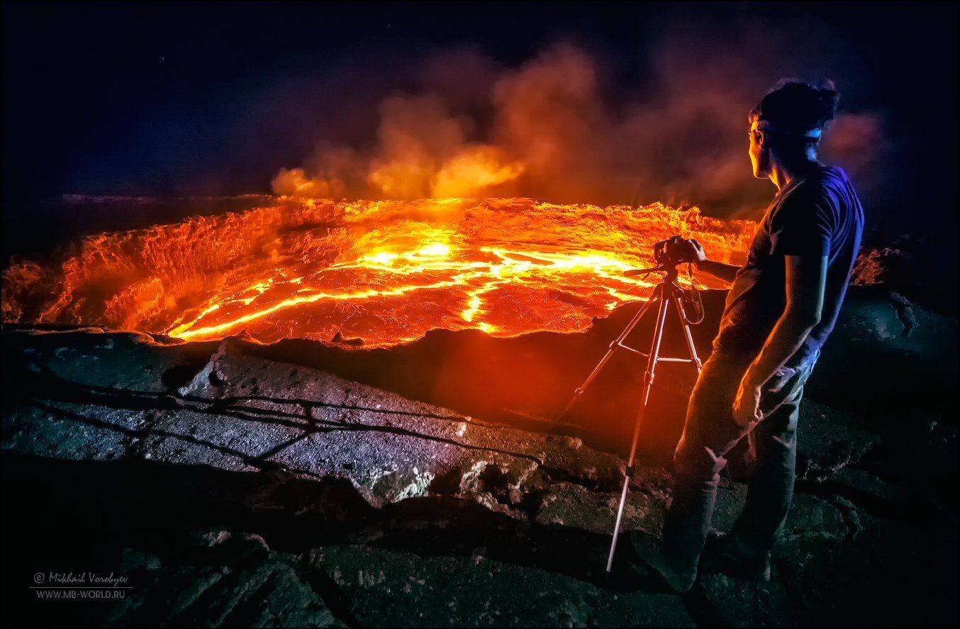 эфиопия, вулкан, эрта але, пейзааж, Михаил Воробььев