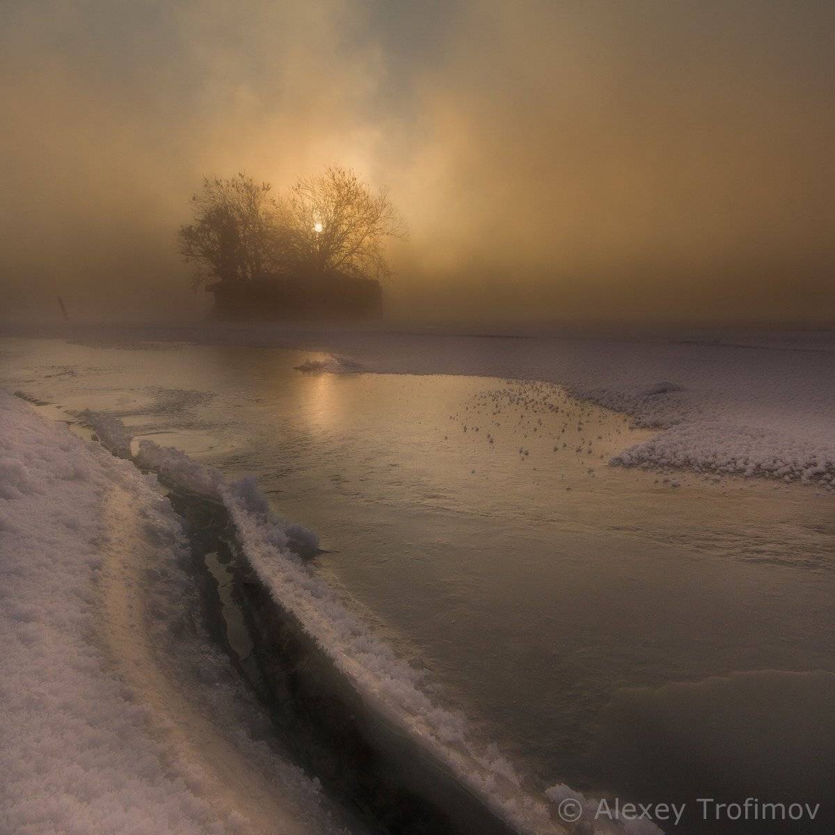 Ангара, Зима, Пейзаж, Алексей Трофимов