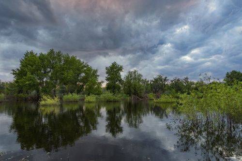 Вечер на озере
