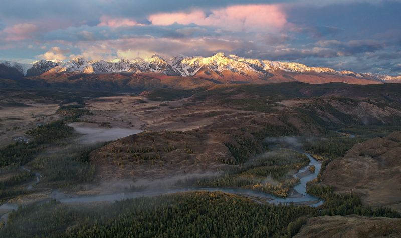 Алтай, Чуя, Курай, Северо-Чуйский хребет Ранним утром фото превью