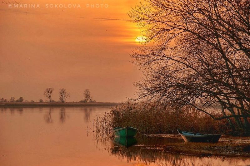 Вечер у реки. фото превью