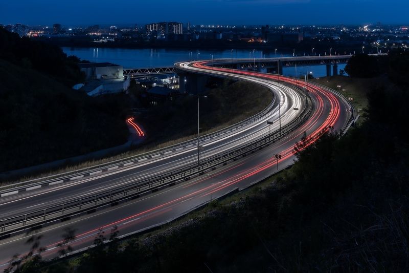 нижний,ночной город,столица закатов,нижний новгород,гребешковый откос,night Вдоль ночных дорог... фото превью