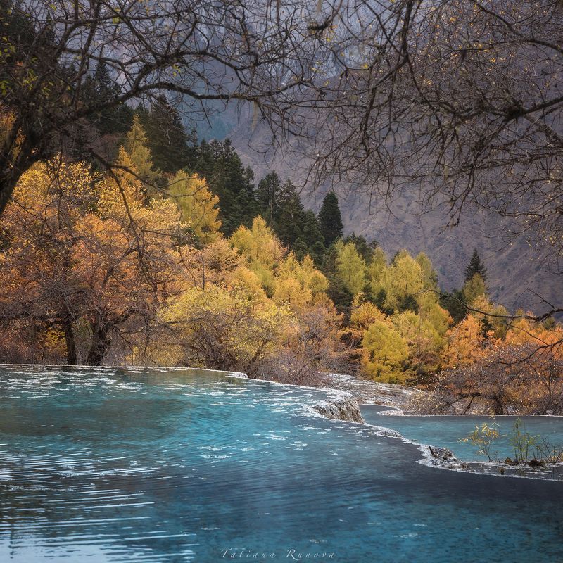 Травертиновые озера фото превью