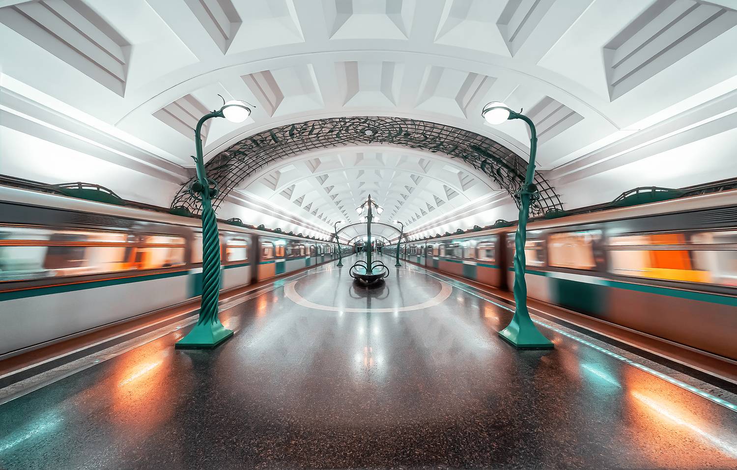 метро, славянский бульвар, поезд, москва, симметрия, Анастасия Мазурева