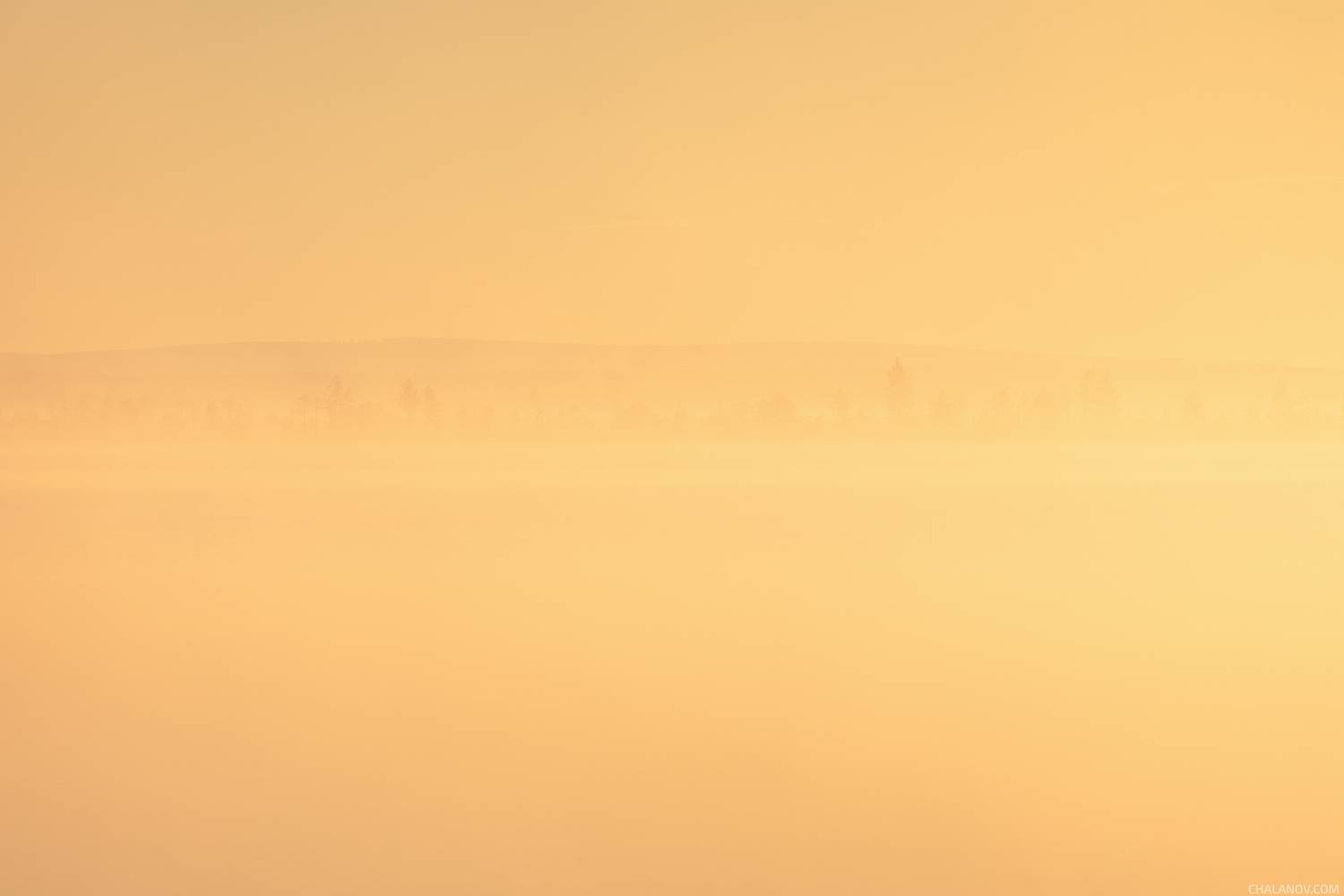 пейзаж, рассвет, туман, тиман, кадам, озеро, кряж, коми, Иван Чаланов