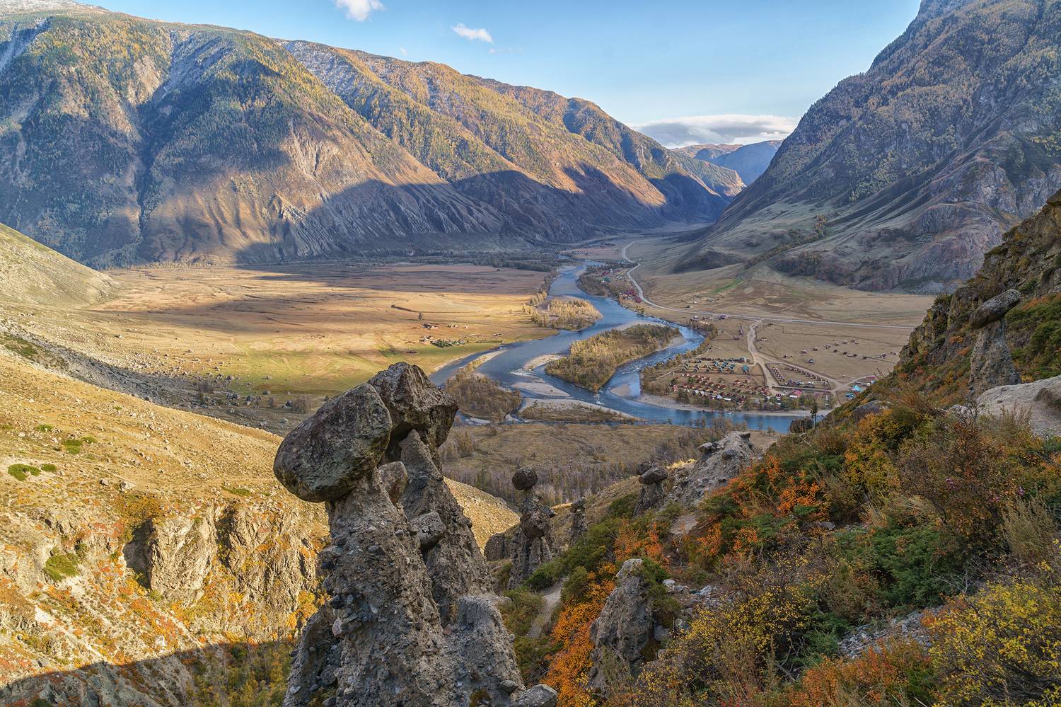 Алтай, долина,Челышман, Каменные грибы, пейзаж, Лариса Дука