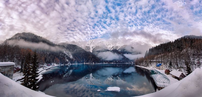 Абхазия, Души, Озеро, Природа, Страна Рица фото превью